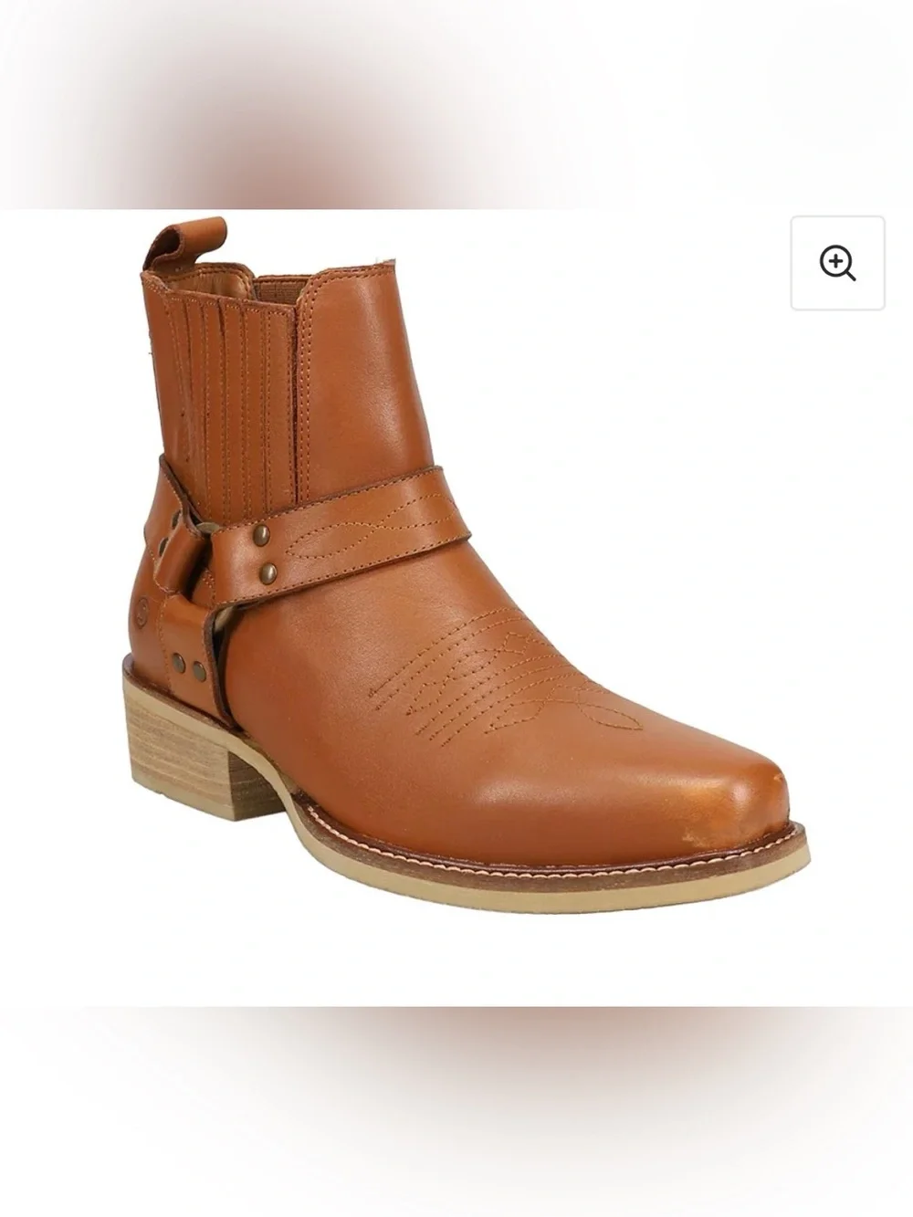 Dingo Black  Bart Pull On Square Toe Boots men size 12 D BNWT
